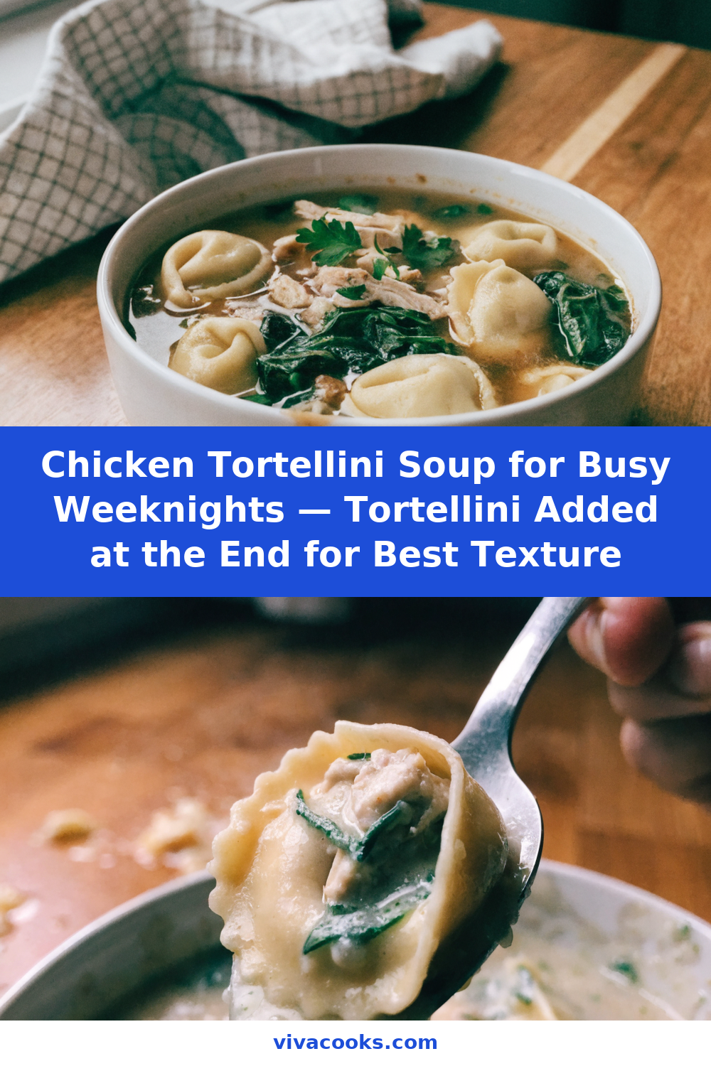 Easy Chicken Tortellini Soup